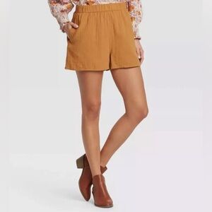 Universal Thread Women's High-Rise Pull-On Shorts Gold/Mustard size: XL

I-3
